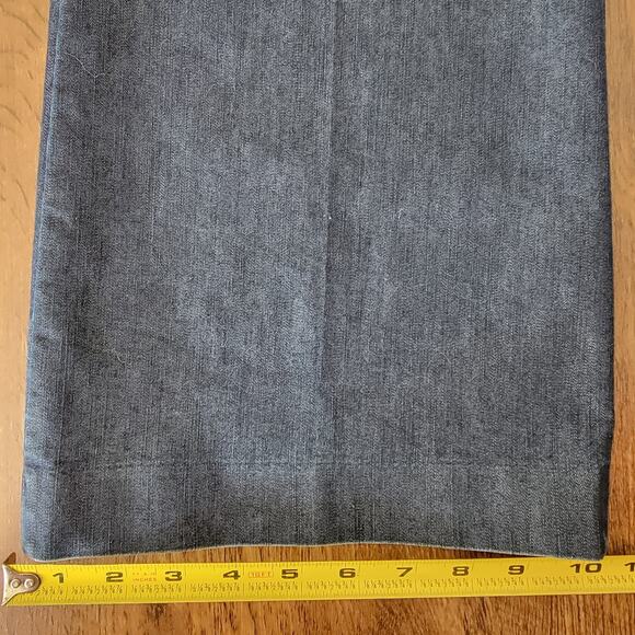 Express Editor Dark Wash Boot Cut Jeans Womens 8 Long Y2K Preppy Casual Chino - Picture 8 of 12